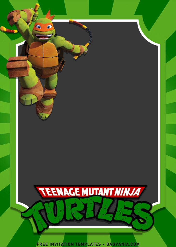 Free Printable Tmnt Birthday Invitations