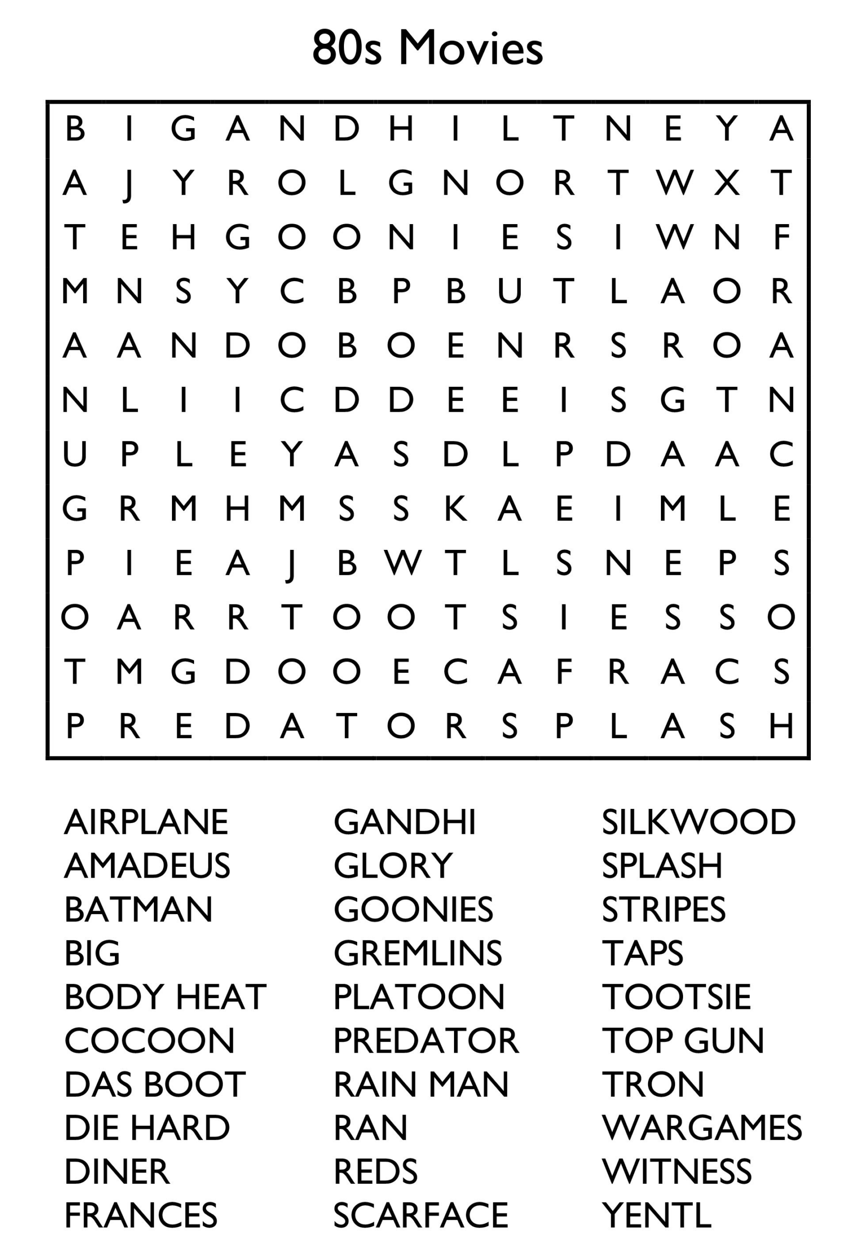 10 Free Printable Word Search Puzzles inside Printable Word Searches and Crossword Puzzles