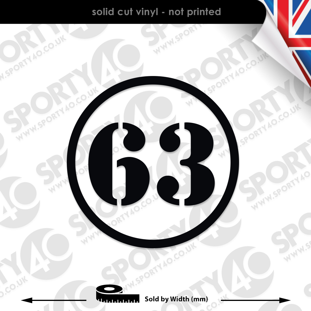 2 X Stencil Number With Round Border Solid Vinyl Decals intended for Printable Stencil M M Logo