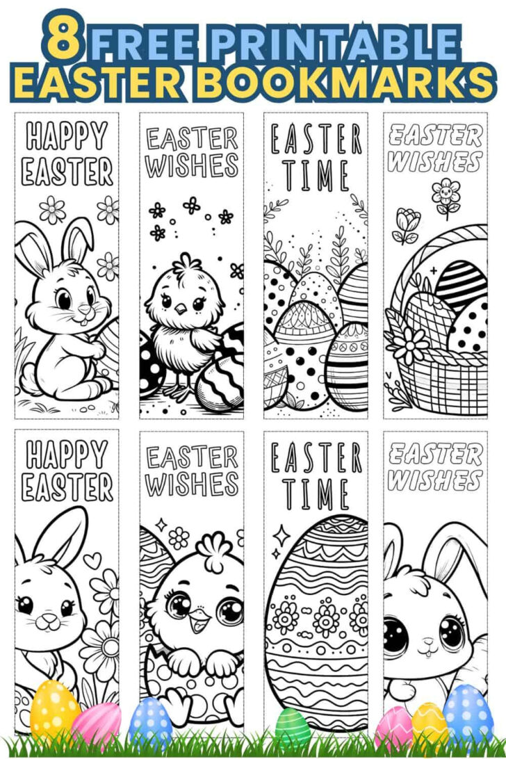 Easter Bookmarks Free Printable