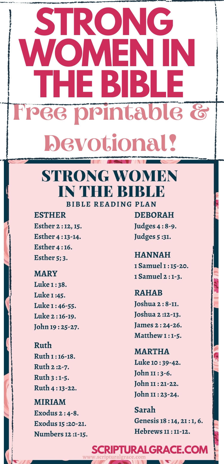 9 Strong Women In The Bible And The Lessons They Teach Us with Free Women&amp;amp;#039;s Bible Studies Printable