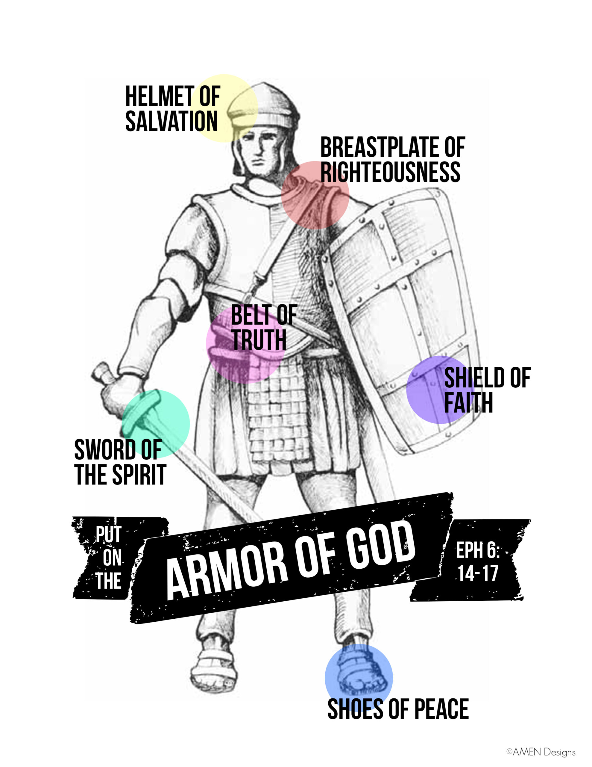 Armor Of God Free Printable Art pertaining to Armor Of God Printables Free