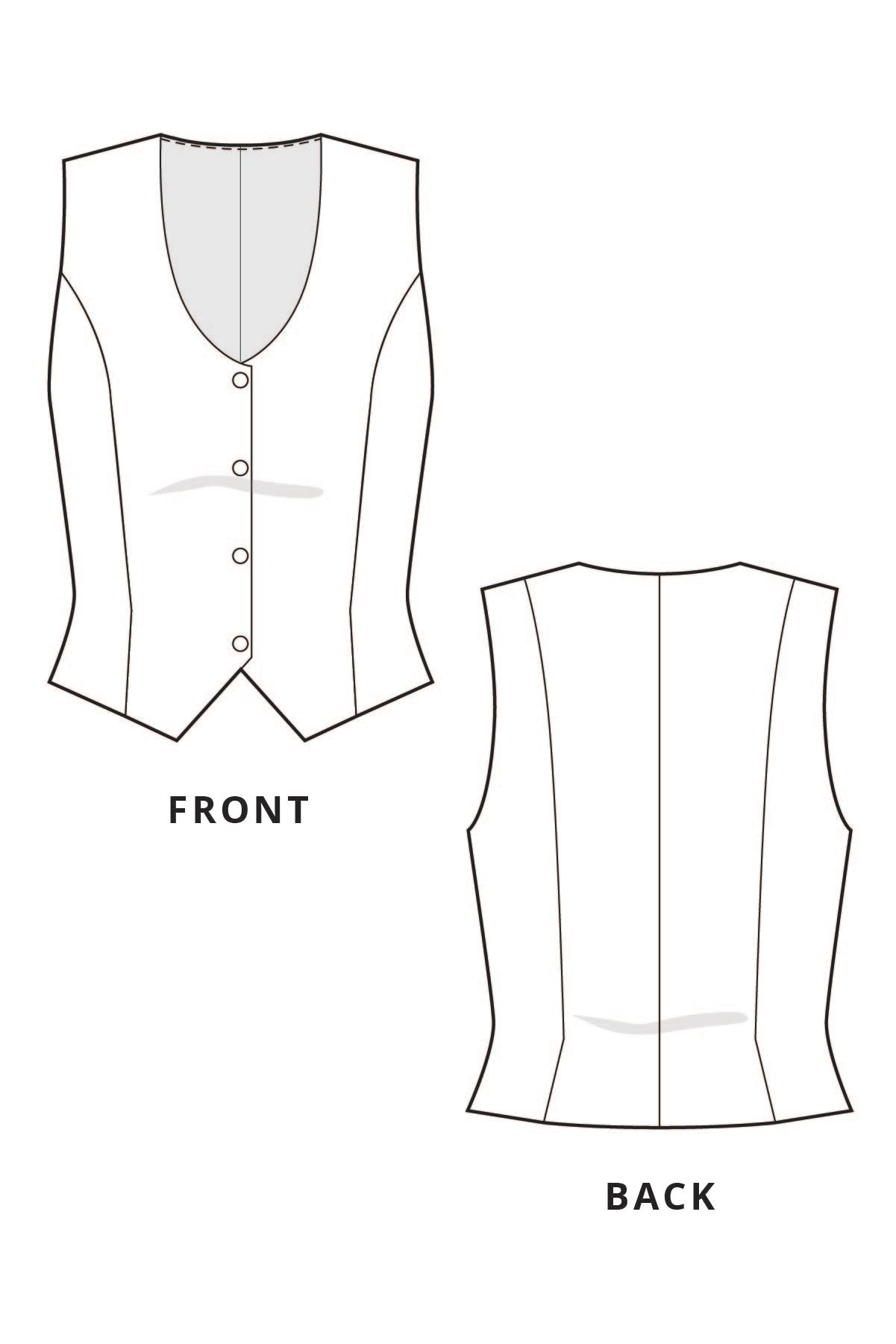 Birch Vest - Pdf Sewing Pattern – Pattern Scout Studio regarding Free Printable Vest Patterns