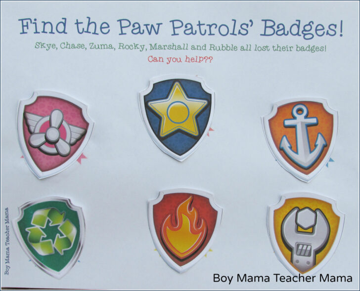 Free Printable Paw Patrol Badge Template