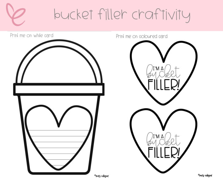 Free Bucket Filler Printables
