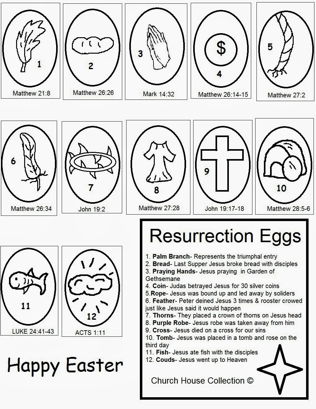 Church House Collection Blog: Easter Resurrection Eggs Craft- Free pertaining to Free Printable Resurrection Eggs Story Printable