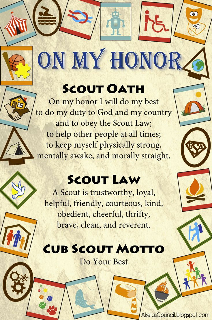 Cub Scout Oath And Law Poster pertaining to Free Printable Cub Scout Oath and Law