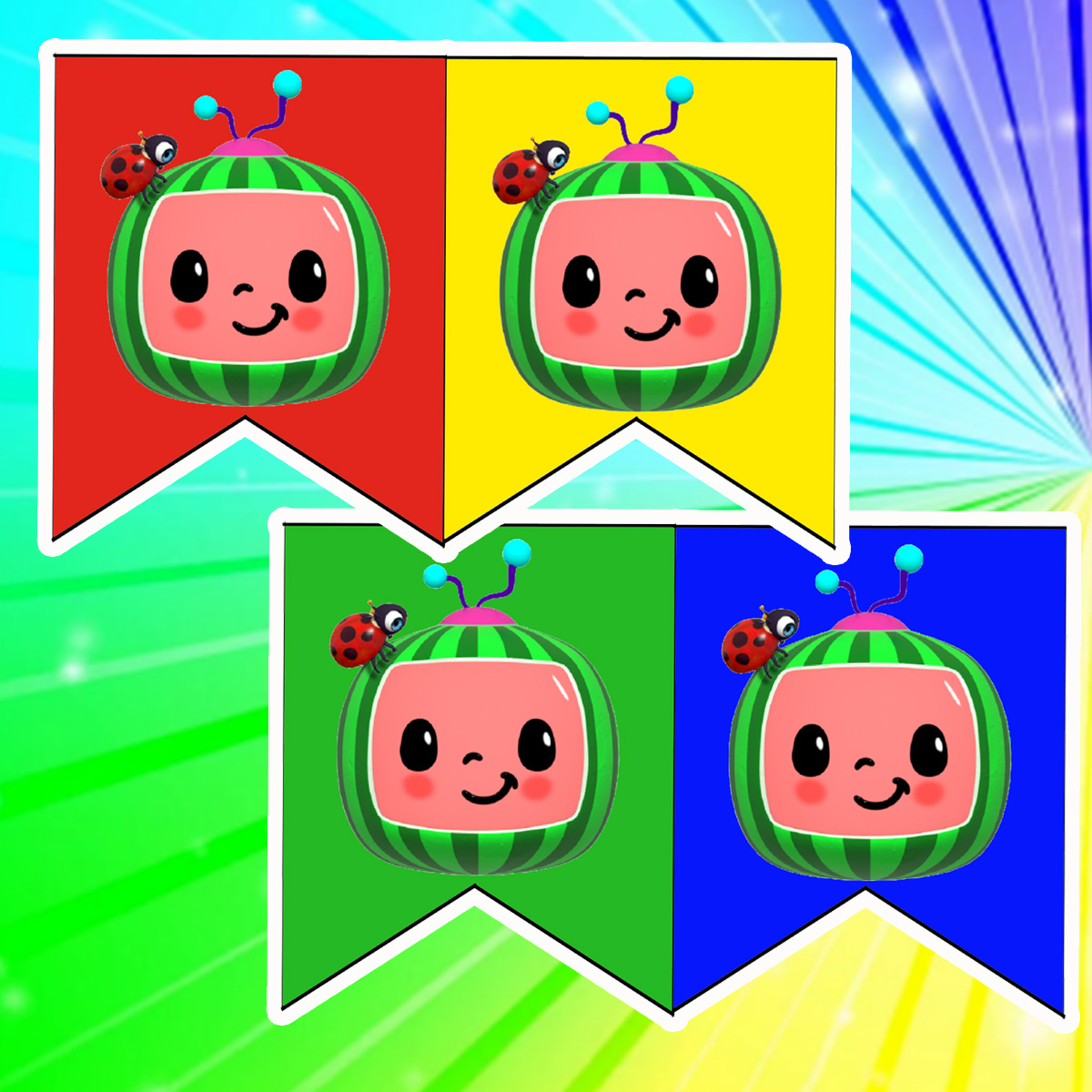 Daisy Celebrates: Cocomelon Birthday Party Printable Files with regard to Free Cocomelon Birthday Printables