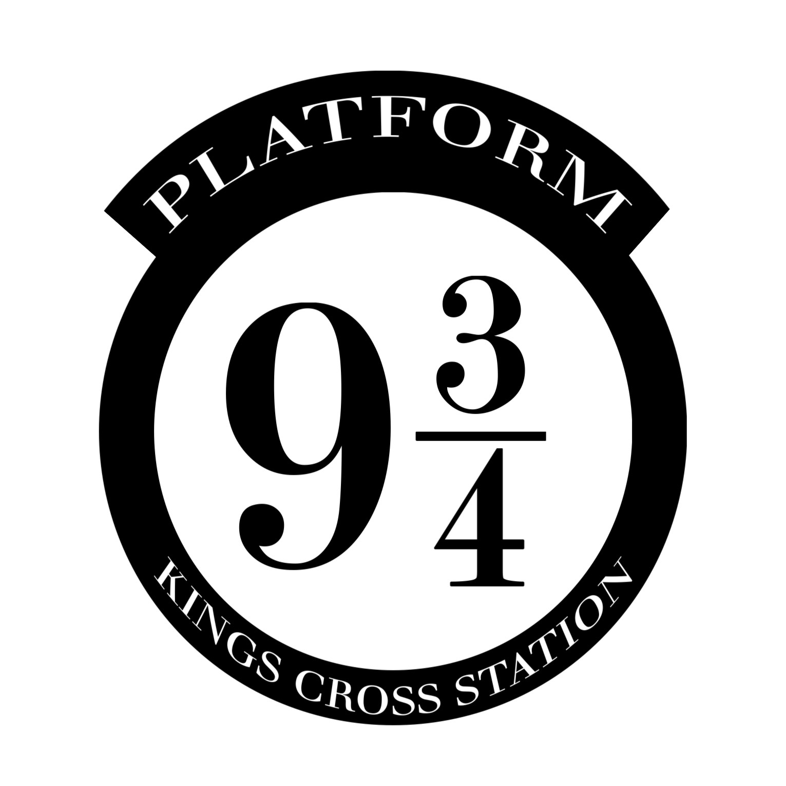 Diy Harry Potter Platform 9 3/4 - Paper Trail Design throughout Harry Potter 9 3 4 Sign Printable