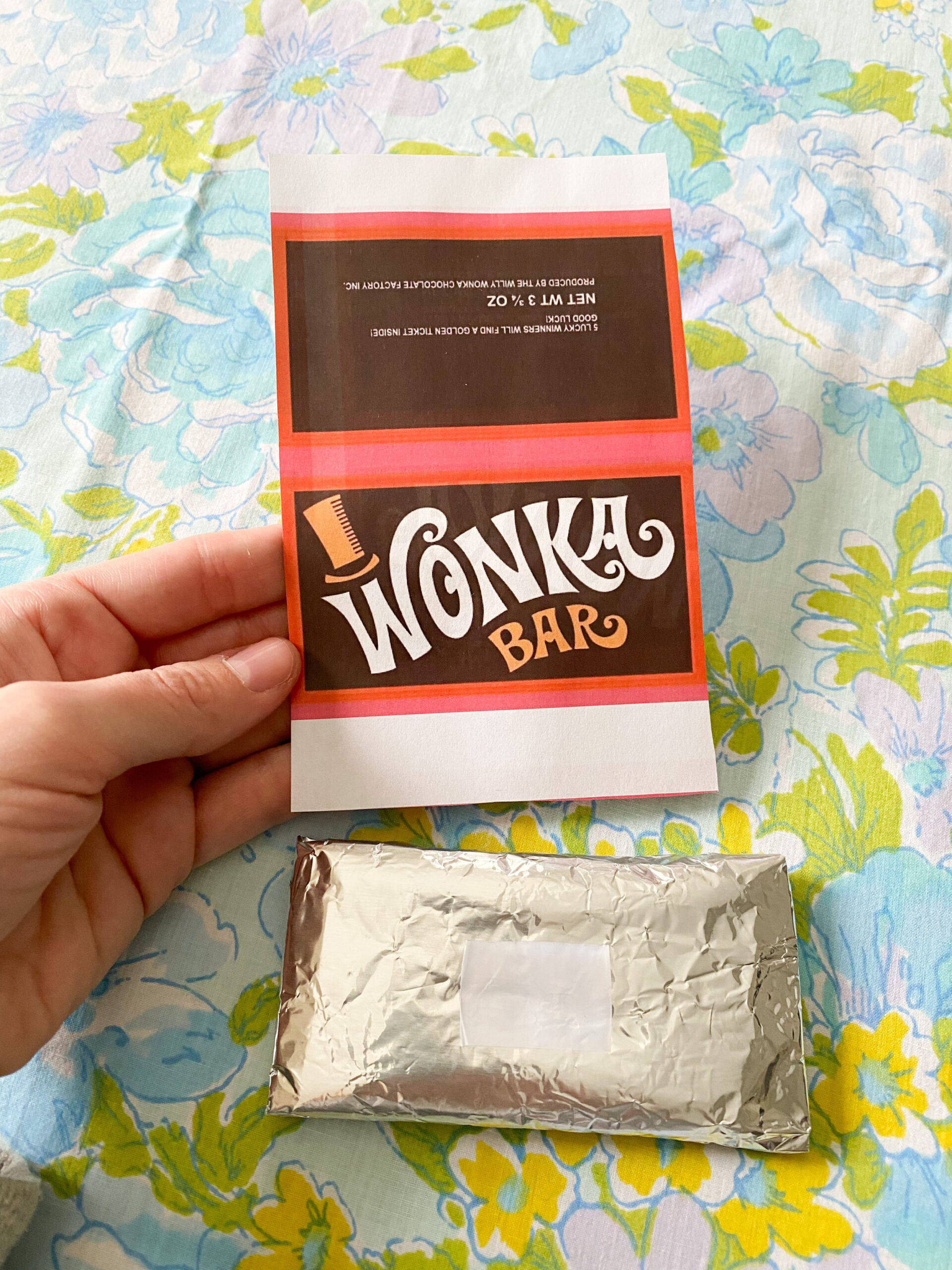 Diy Wonka Bar Craft + Free Printable — Emily Retro - Vintage And with Printable Free Wonka Bar Wrapper