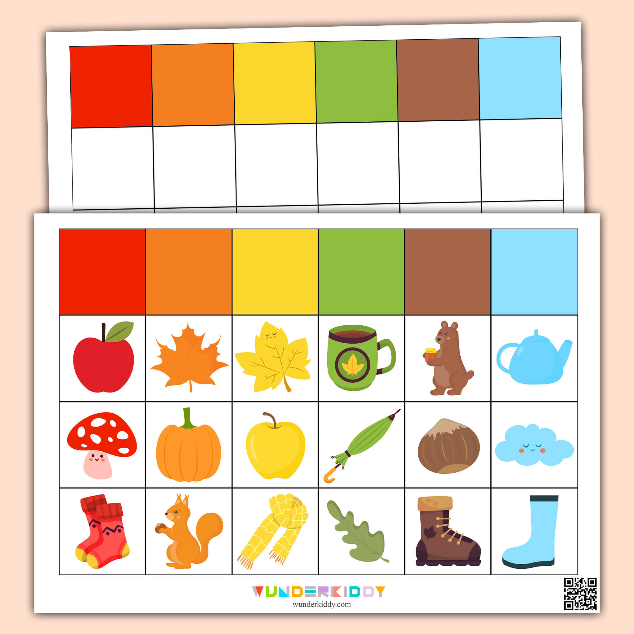 Druckbares Spiel «Farben Sortieren» Für Klein- Und Vorschulkinder inside Color Matching Printable Free