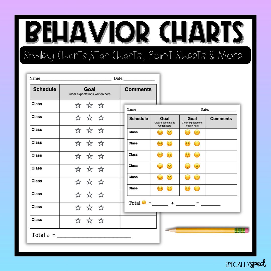 Editable Behavior Charts | Smiley Face Charts | Point Sheets regarding Free Printable Editable Free Smiley Face Behavior Chart