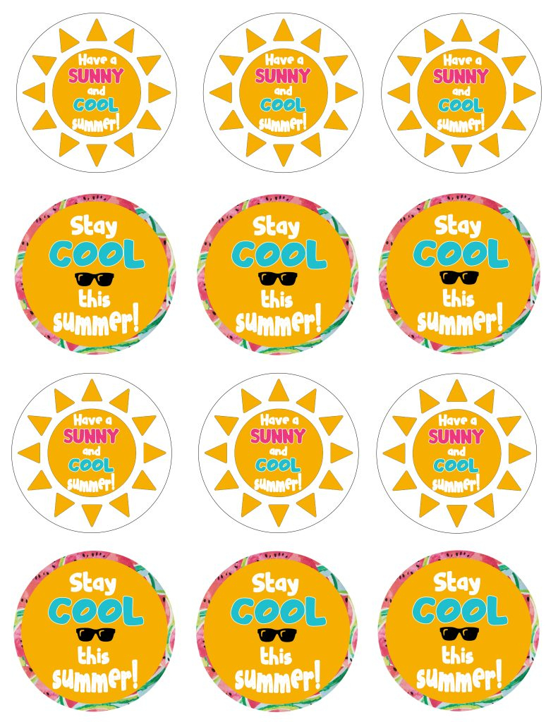 End Of The School Year Summer Themed Gifts And Tags | Free within Free Printable Summer Tags