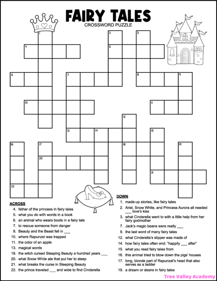 Free Printable Crossword Puzzles For 2nd Graders