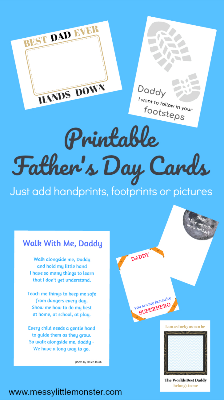 Following in Daddy’s Footsteps Printable