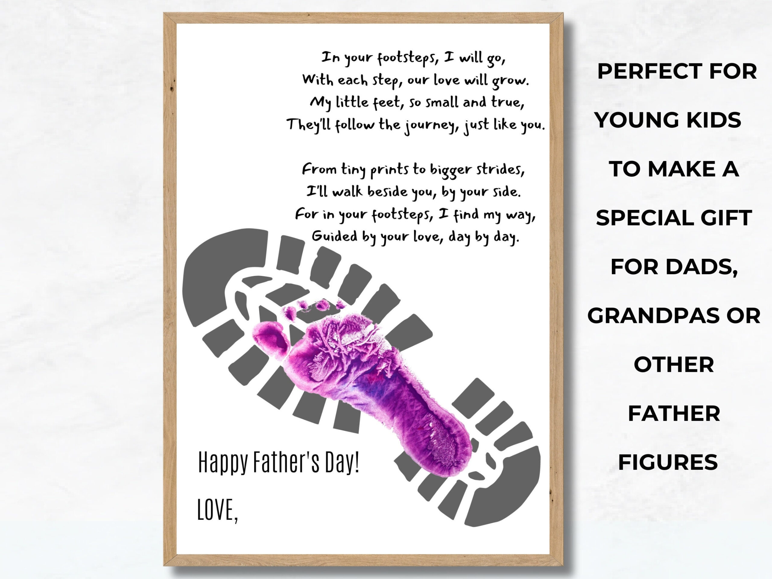 Father&amp;#039;S Day Footprint Poem (Father S Day Wholesale Poem Footprint throughout Following In Daddy&amp;#039;S Footsteps Printable