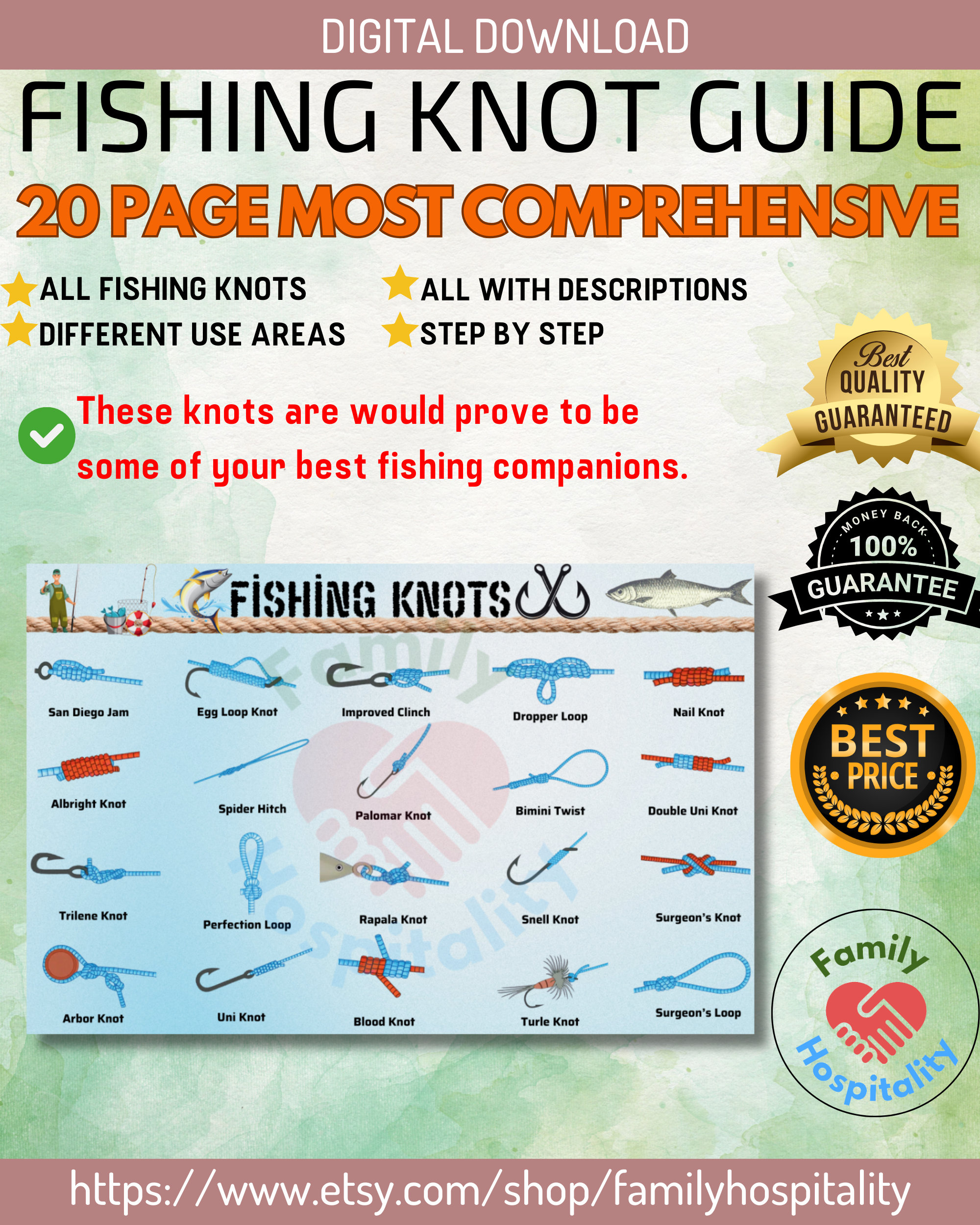 Fishing Knot Printable | Fishing Knot Sheet | Most Effective Knots throughout Free Printable Fishing Knot Cards