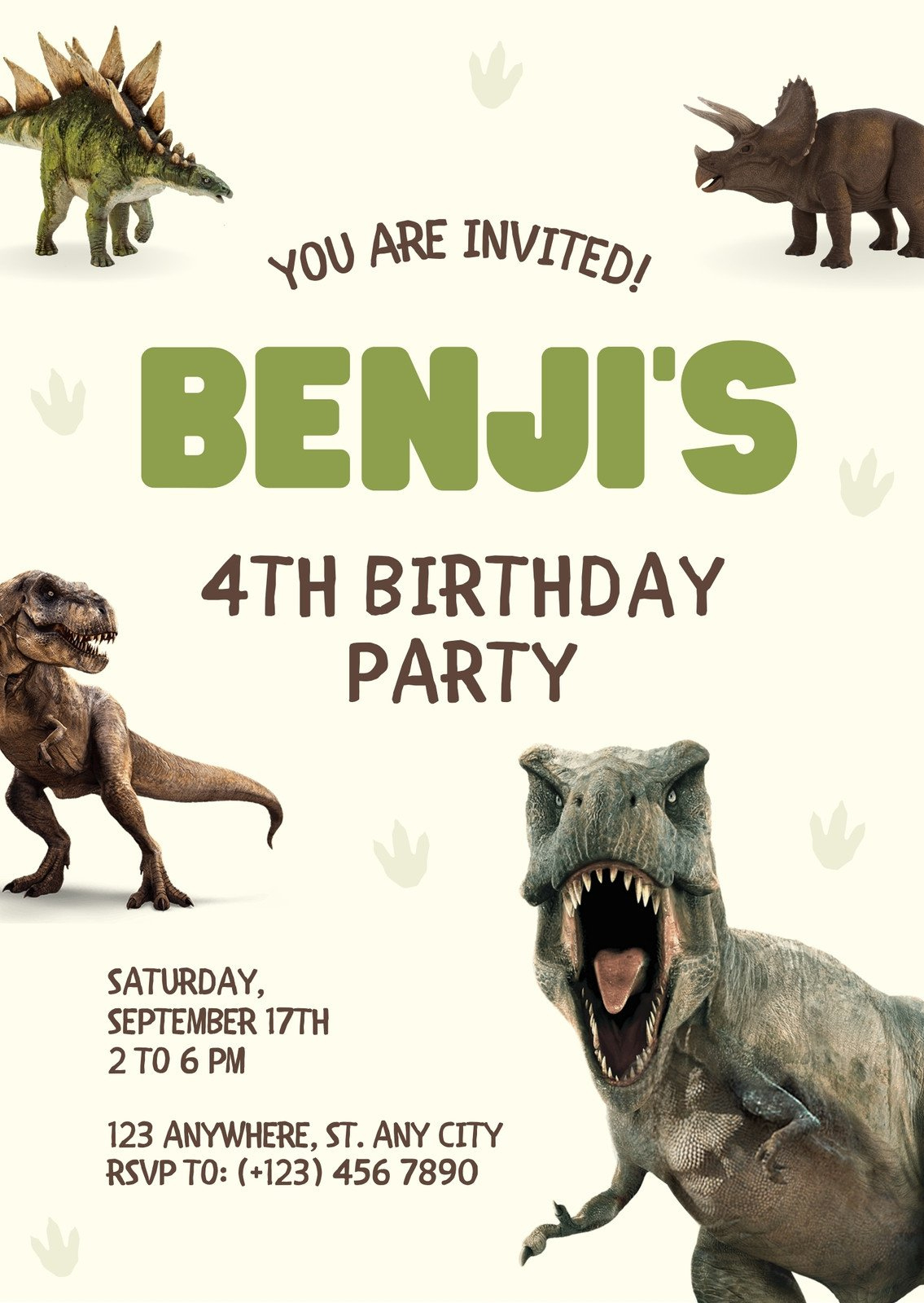 Free And Customizable Dinosaur Templates in Free Printables Dinosaur Party