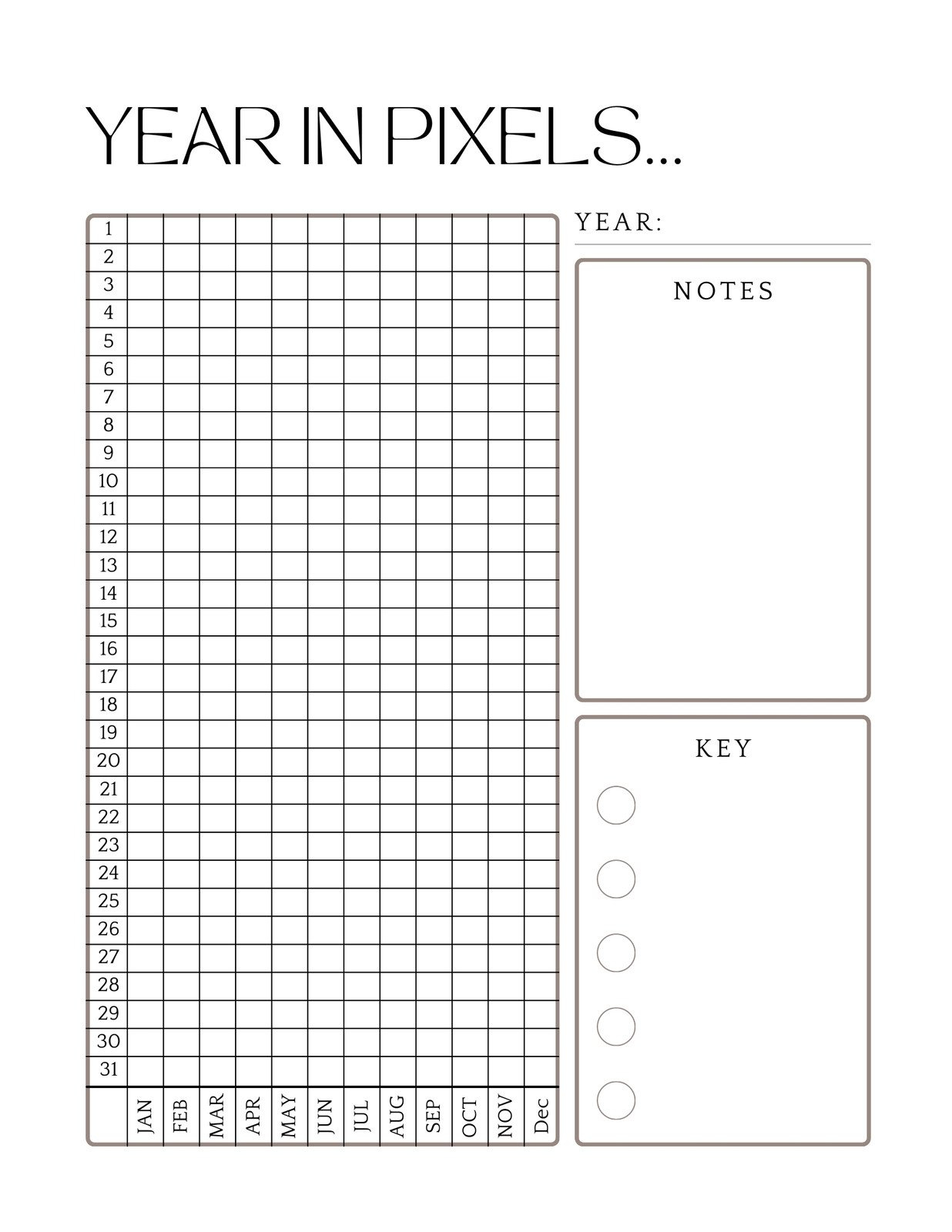 Free And Customizable Mood Templates inside Free Printable Mood Tracker Bullet Journal