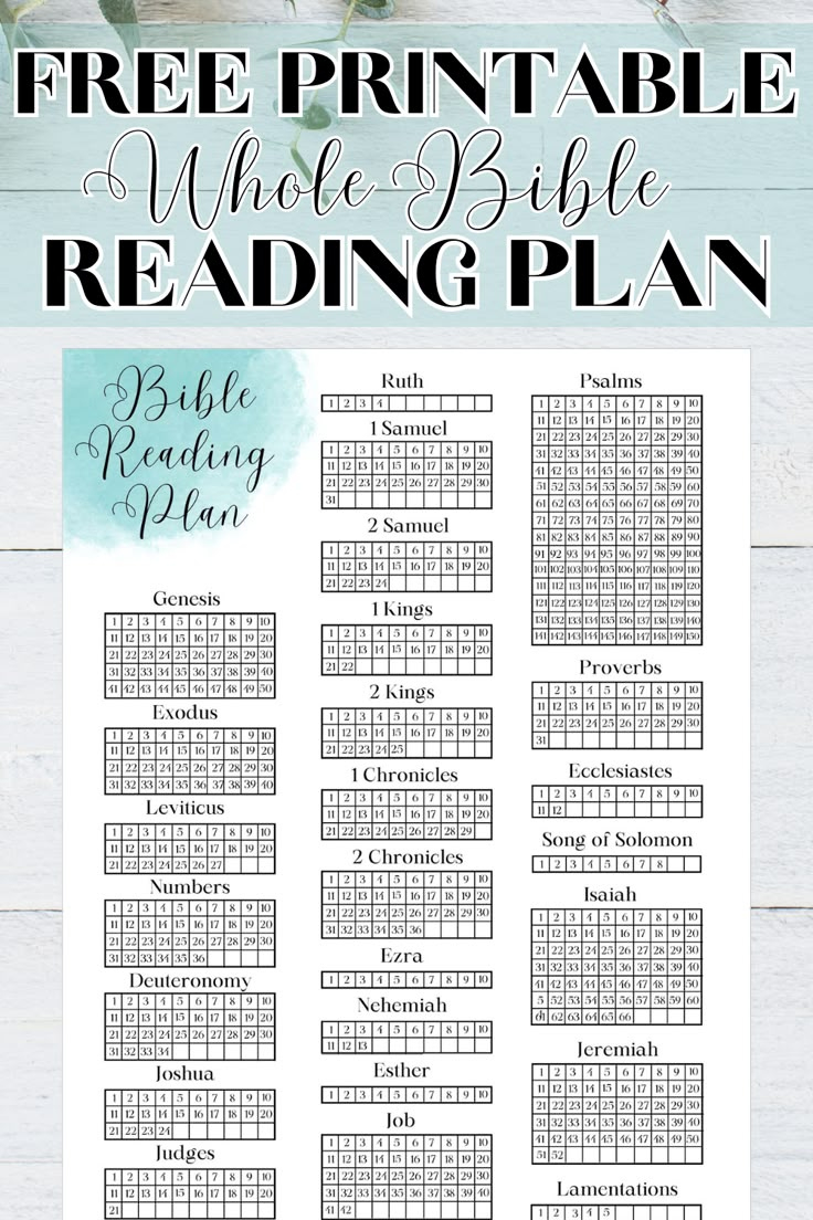 Free Bible Reading Tracker throughout Bible Tracker Printable Free
