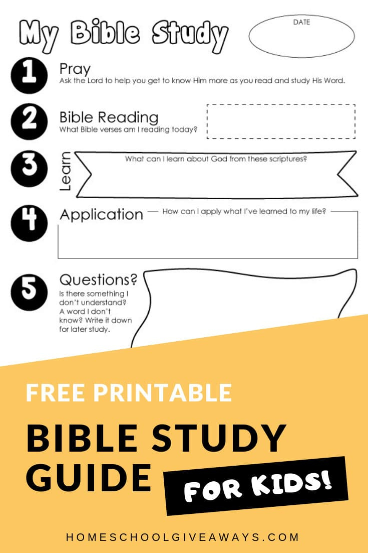 Free Bible Study Guide For Kids regarding Printable Youth Bible Study Lessons Free