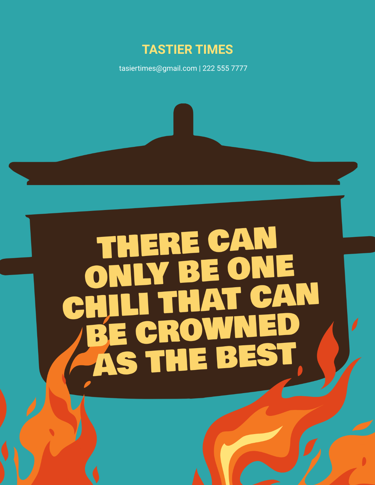 Free Chili Cook Off Flyer Templates, Editable And Printable throughout Printable Chili Cook Off Flyer Template Free