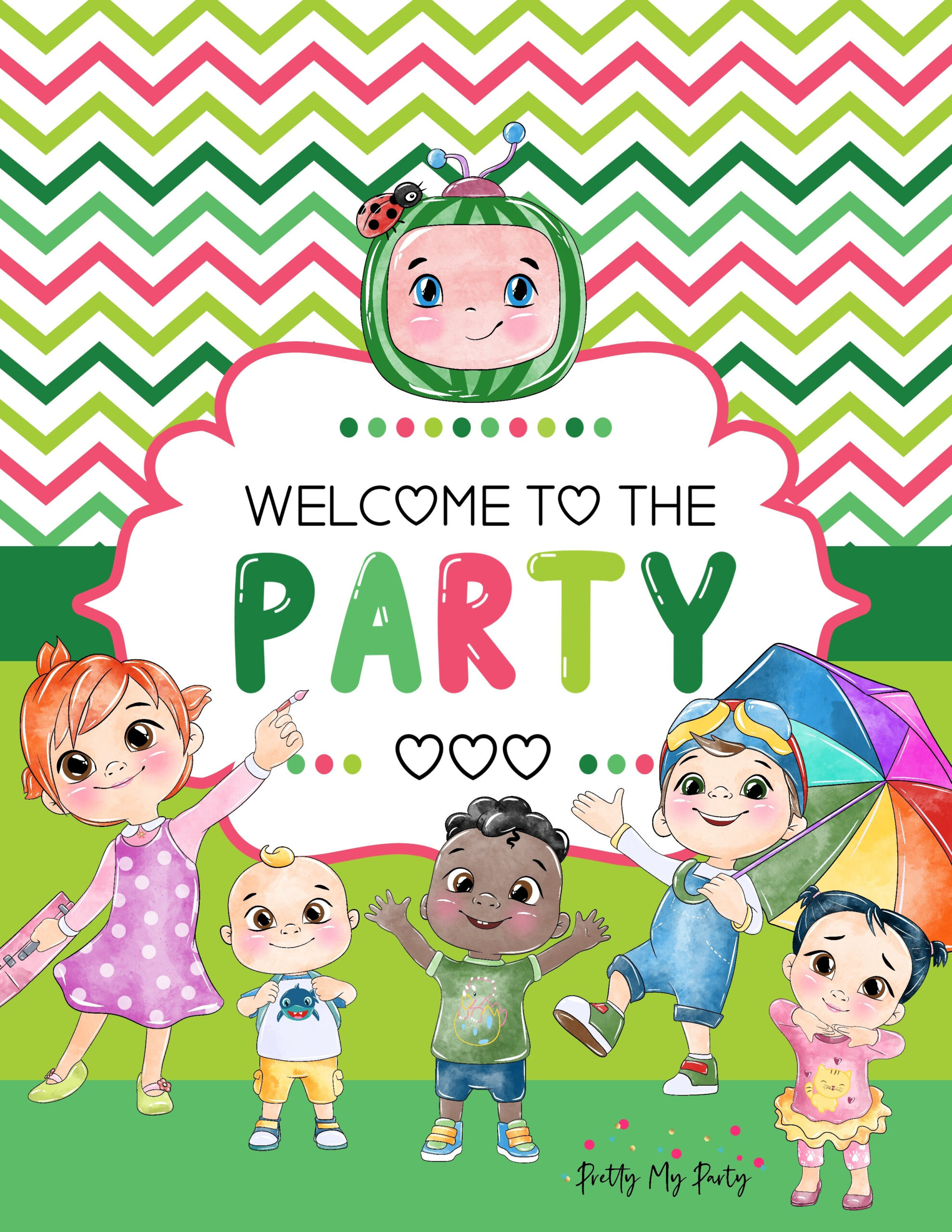 Free Cocomelon Party Printables - Pretty My Party in Free Cocomelon Birthday Printables
