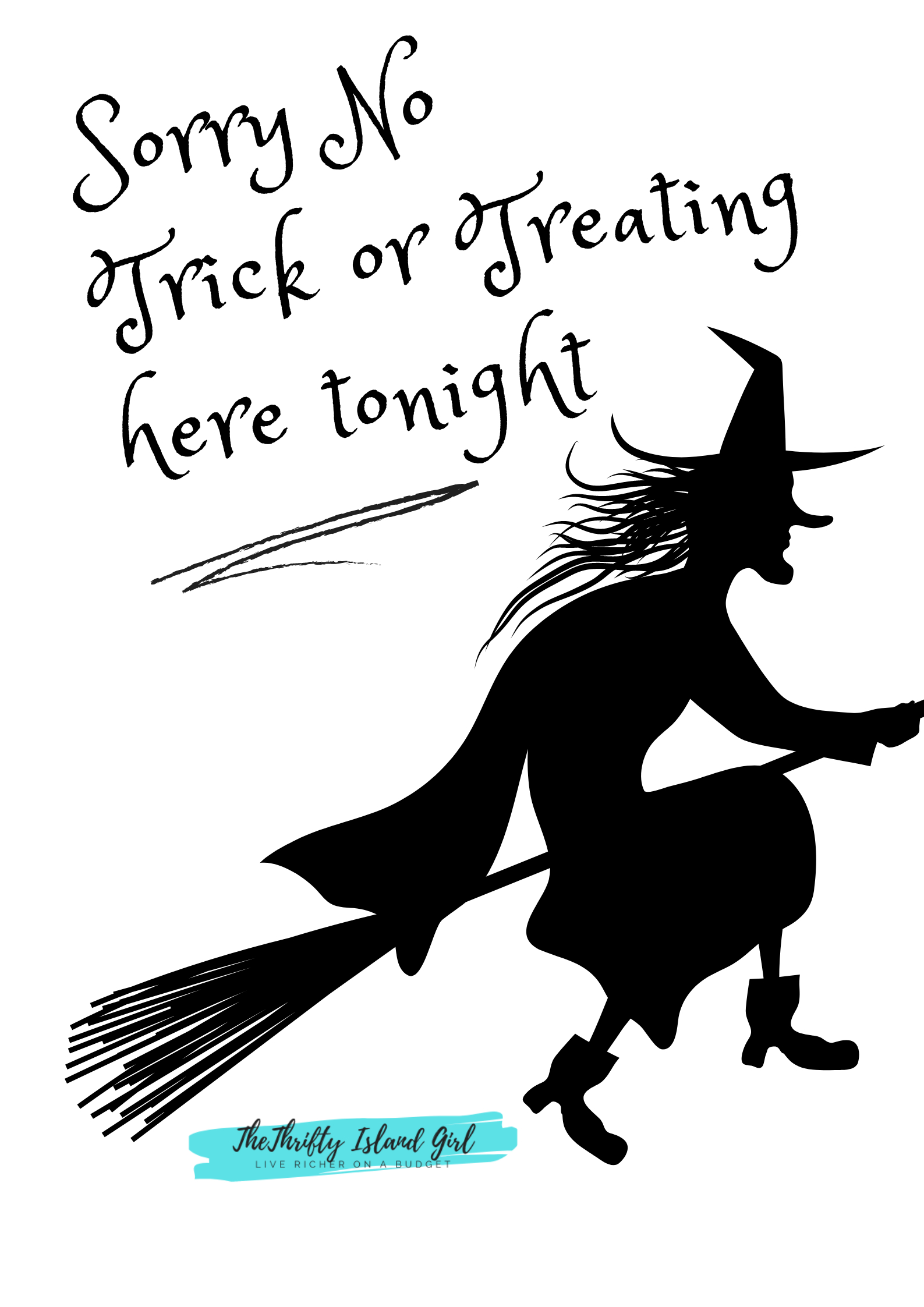 Free Halloween Printables: No Trick Or Treating Signs - The for Free Printable No Trick Or Treat Signs Printable