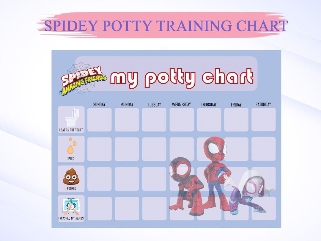 Free Potty Training Chart | Customize Online &amp;amp; Print At Home within Free Printable Spiderman Potty Chart