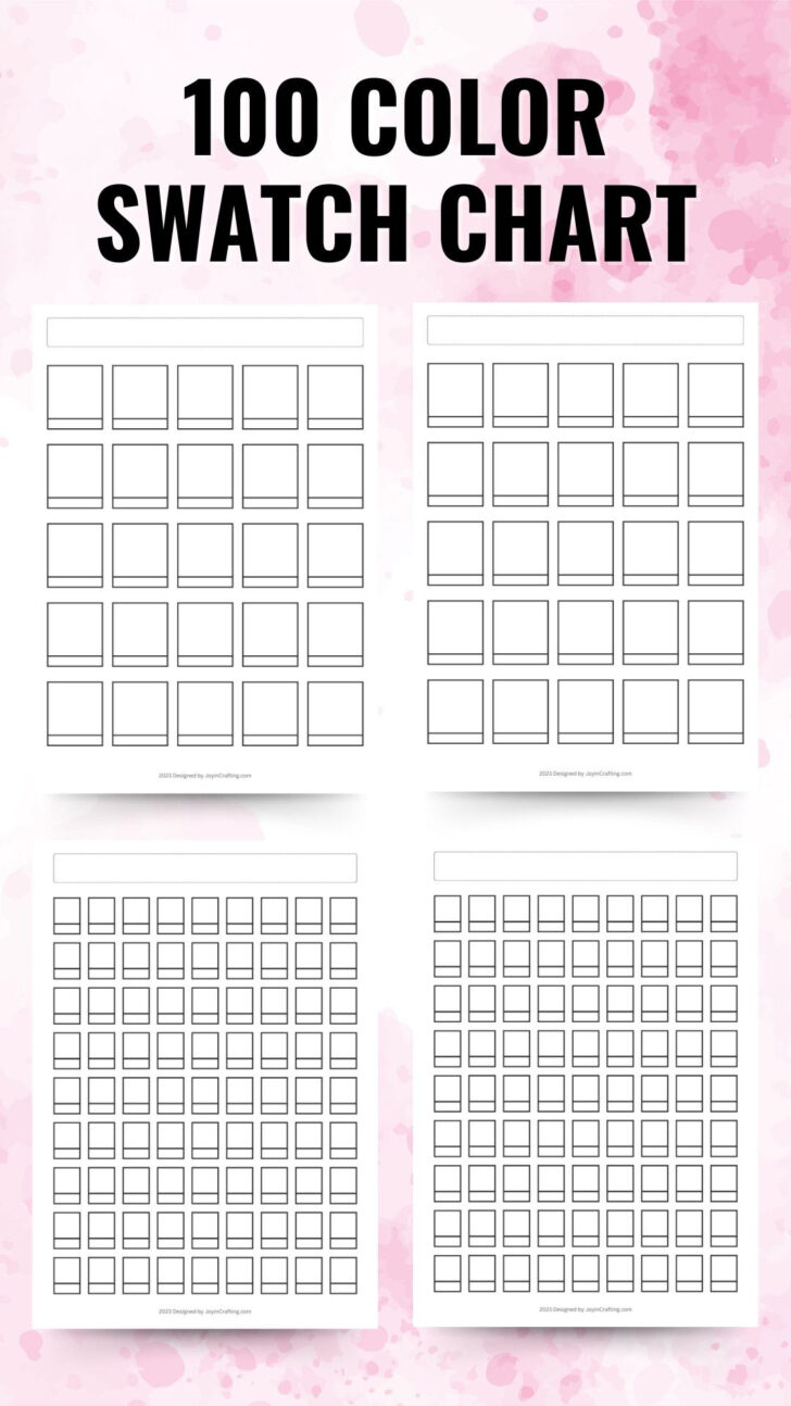 Free Printable Color Swatch Chart