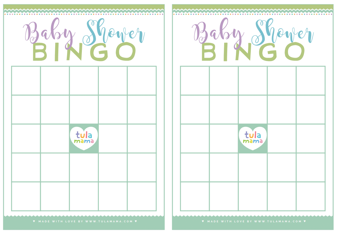 Free Printable Baby Shower Bingo inside Free Blank Baby Shower Bingo Cards