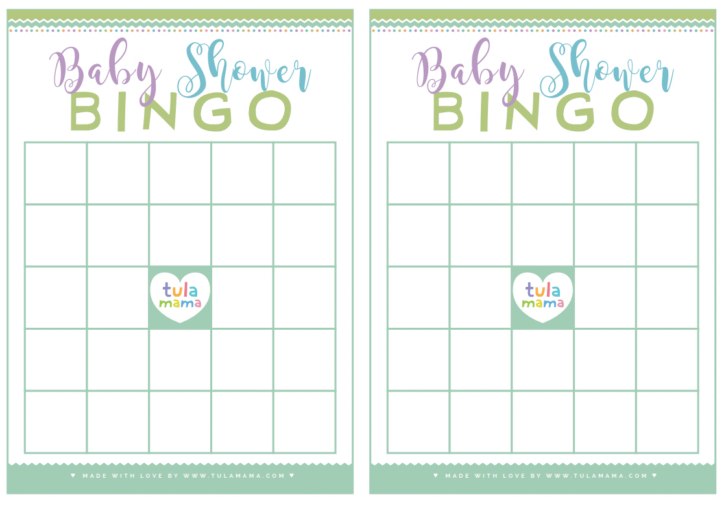 Baby Gift Bingo Cards