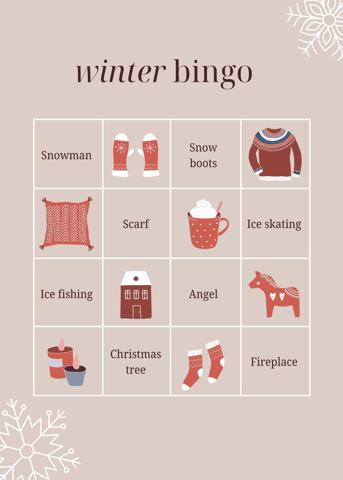 Free Printable Christmas Bingo Card Templates | Canva pertaining to Holiday Printable Bingo Cards