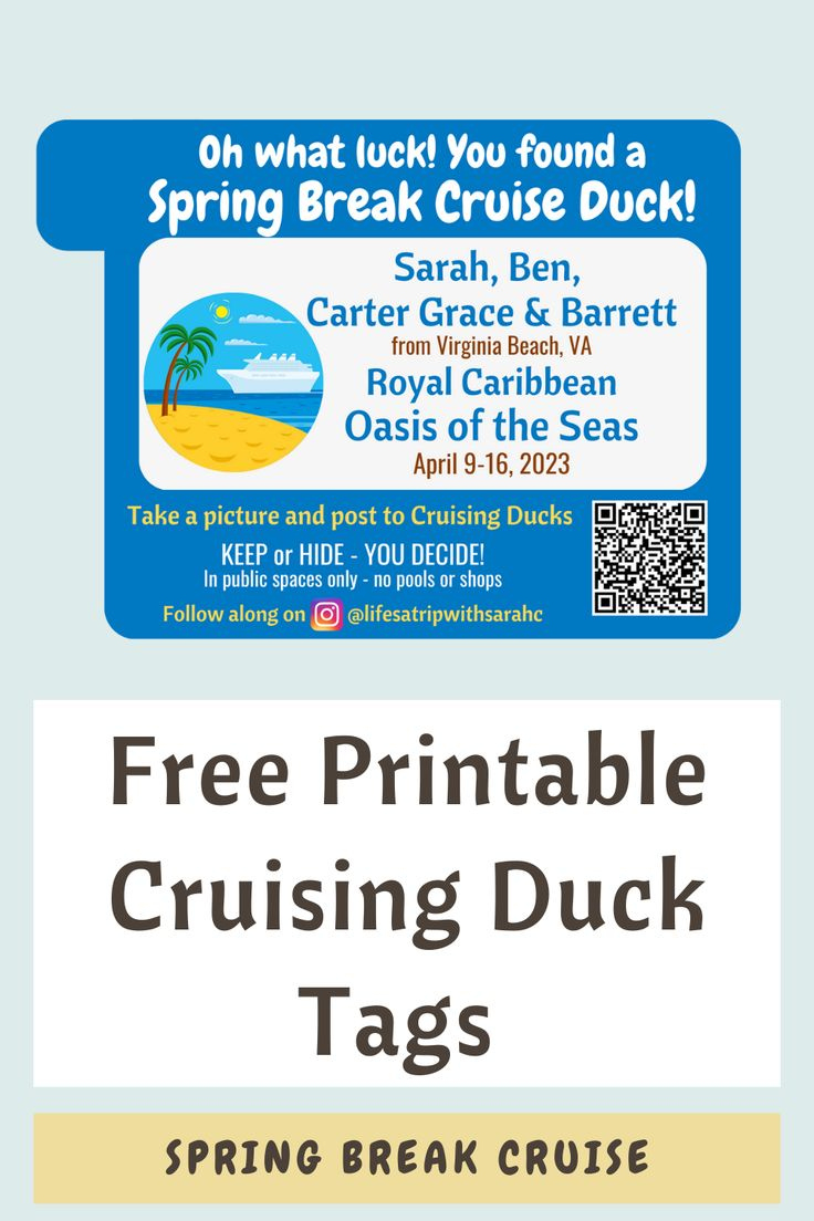 Free Printable Cruising Duck Tags throughout Printable Editable Free Printable Cruising Duck Tags