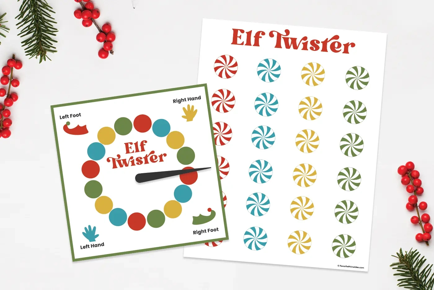 Free Printable Elf On The Shelf Twister Game - Favorite Printables pertaining to Elf Twister Printable Free