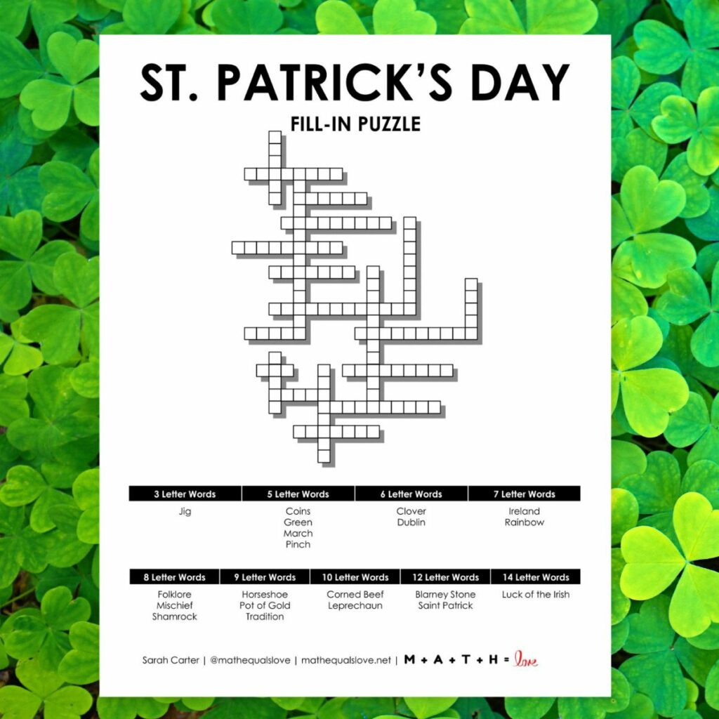 Free Printable Fill-In Puzzles (Pdf Download) within Daily Fill In Puzzles Printable