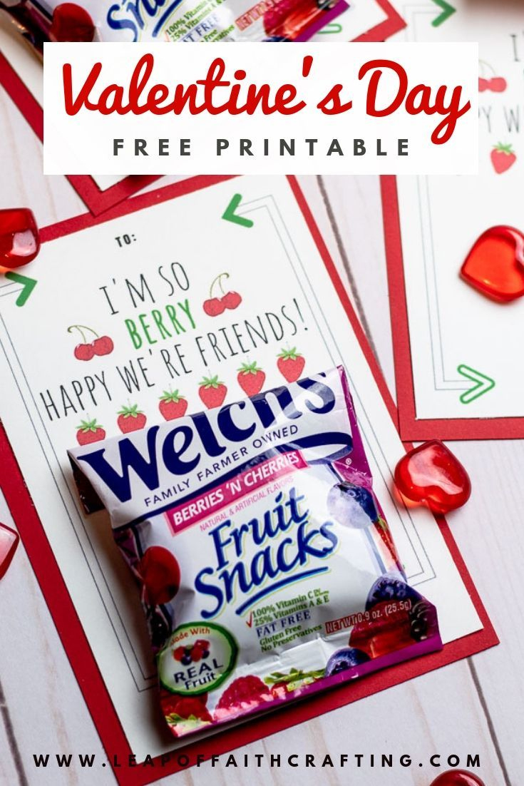 Free Printable For Classmates: Fruit Snack Valentines! intended for Fruit Snack Valentine Printable Free