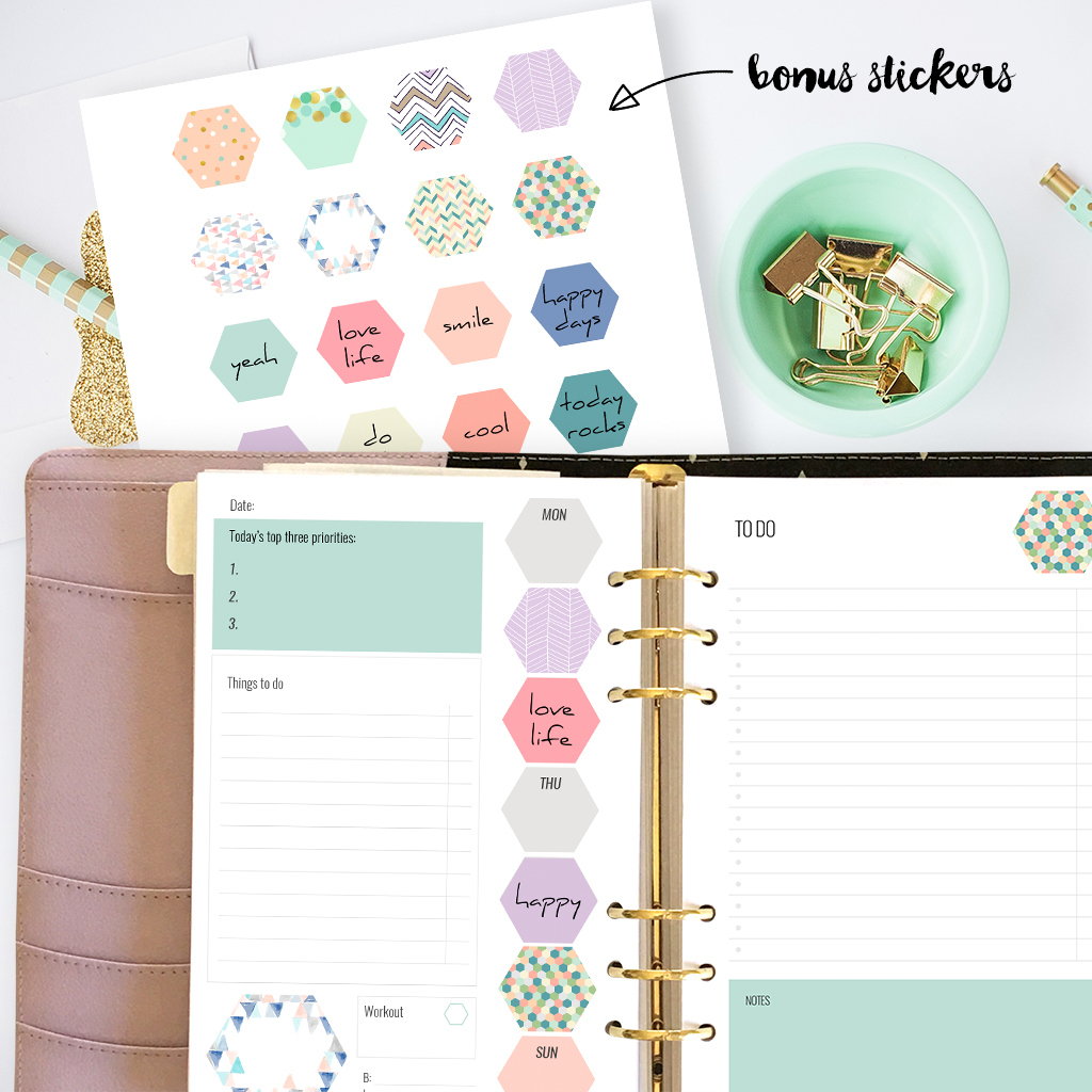Free Printable Planner Inserts For Large Planners Plus Bonus pertaining to A5 Planner Inserts Free Printables