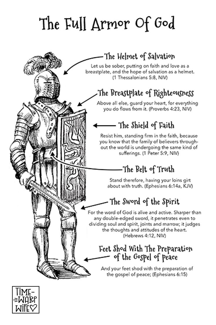 Free Printable - The Full Armor Of God within Armor of God Printables Free