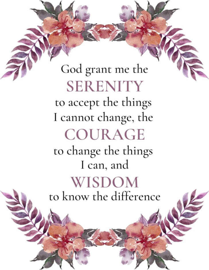 Serenity Prayer Printable Free Download