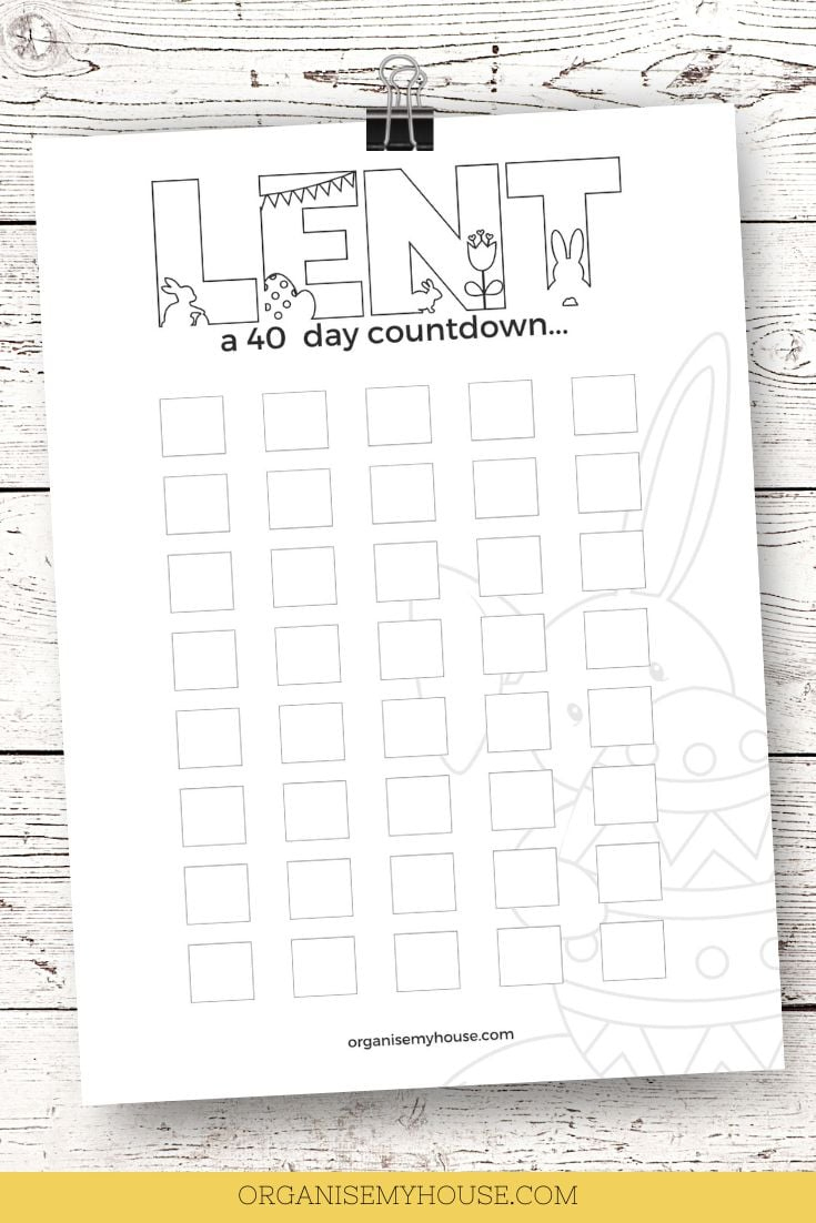 Fun Free Printable Lent Calendar Worksheet (A4 And Letter) within Free Printable Lent Calendar