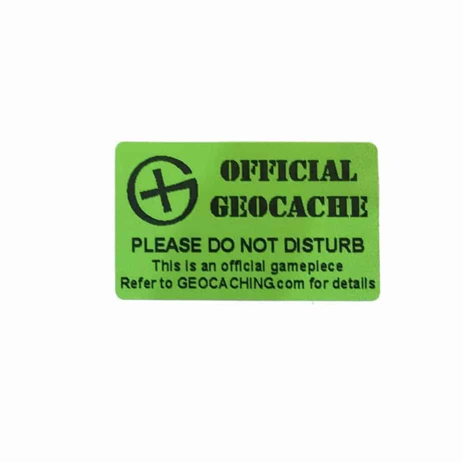Green Bison Geocache Label Sticker For Geocaching Weather Proof inside Geocache Label Free Printable