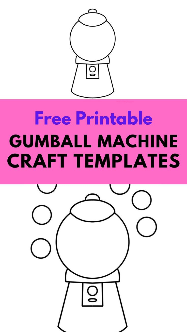 Gumball Machine Free Printable Activity - regarding Gumball Machine Printable Free