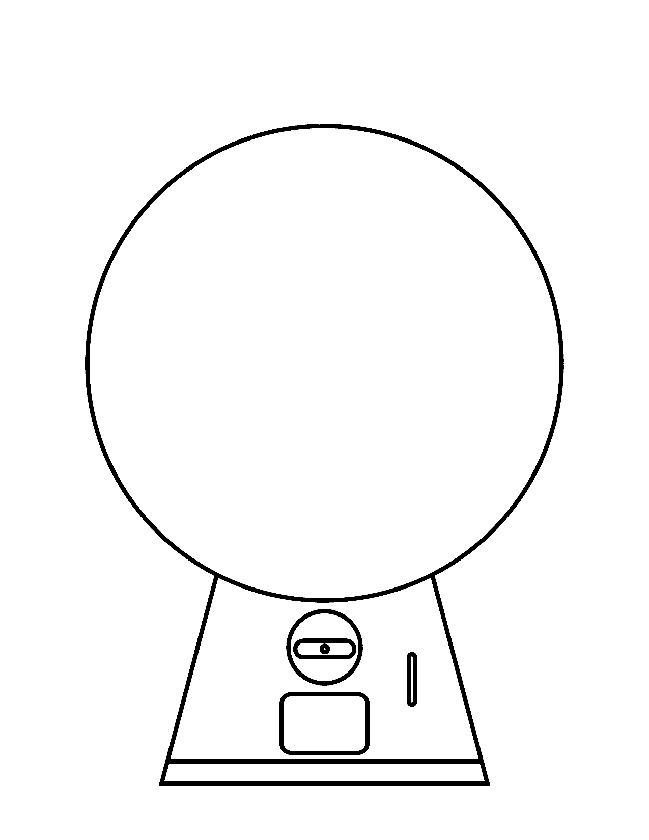 Gumball Machine - Free Printable Template | Planerium with regard to Gumball Machine Printable Free