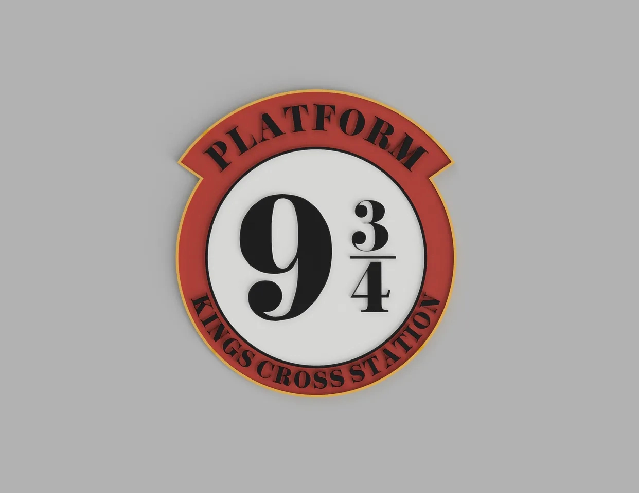 Harry Potter 9 3/4 Platform - Kings Cross Station Signjoe intended for Harry Potter 9 3 4 Sign Printable