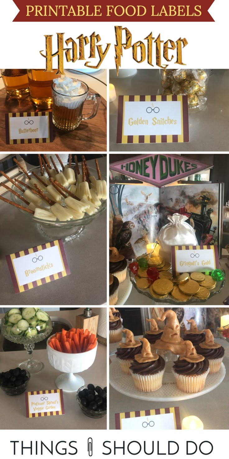 Harry Potter Food Labels - Digital Download — Things I Should Do intended for Harry Potter Food Labels Free Printable