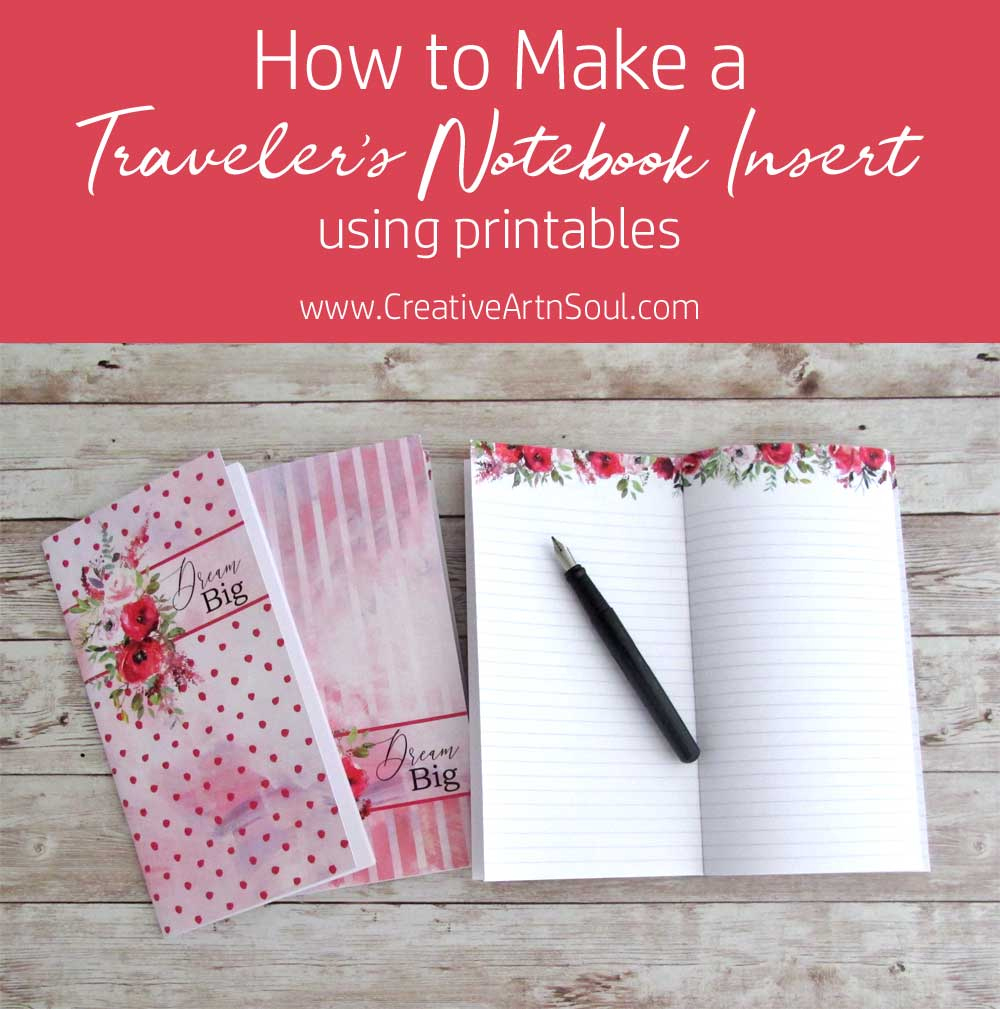 How To Make A Traveler&amp;#039;S Notebook Insert &amp;gt; Creative Artnsoul intended for Free Printable Traveler&amp;#039;S Notebook Inserts