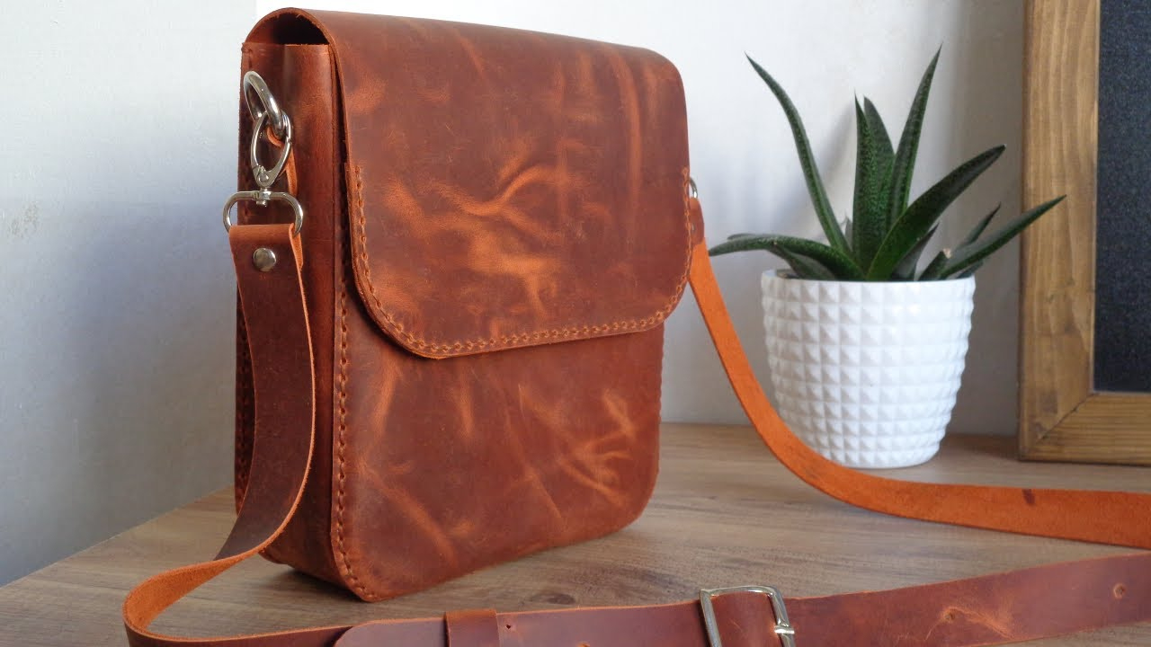 How To Make Leather Messenger Bag ( Pdf Pattern Only In My Etsy Shop ) for Printable Leather Messenger Bag Patterns Free