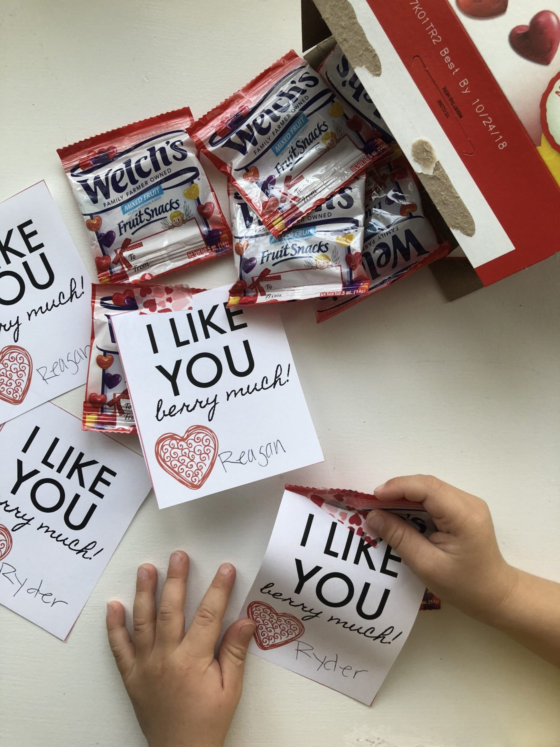 I Like You Berry Much&amp;quot; Printable Valentine - Sew Woodsy throughout Fruit Snack Valentine Printable Free