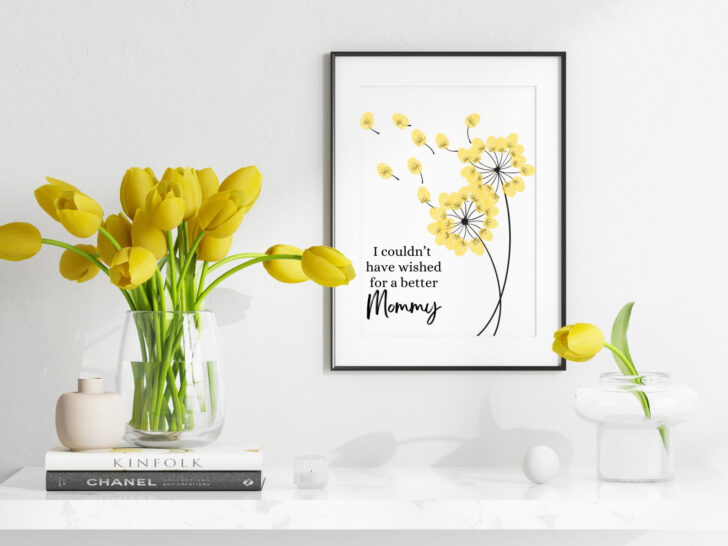 Printable Free Thumbprint Dandelion Template